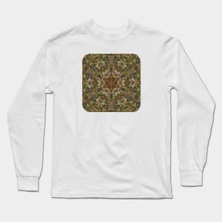 Shades of Green Kaleidoscopic Mandala Number 3 Long Sleeve T-Shirt